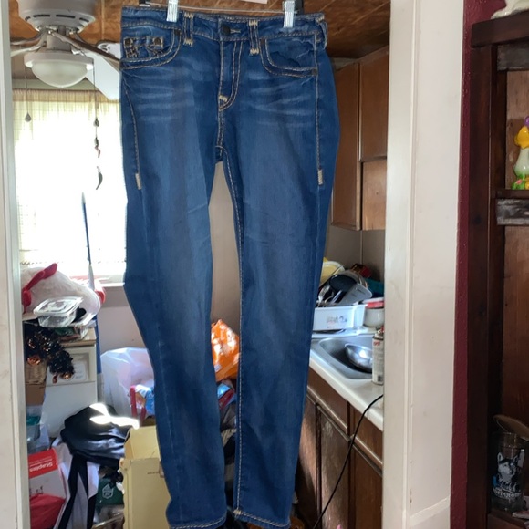 TRUE RELIGION JENNIE CURVY SKINNY SZ 29 JEANS - Picture 3 of 7